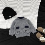 [73-110cm] おててモチーフ ニット - Image 5