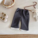 [73-100cm]フリース ワイドパンツ - Image 6