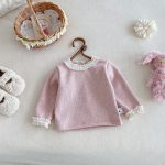 [66-90cm] カラフル ハート 裏起毛 ロンパース レース リブ インナー - Image 14