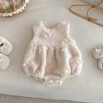 [66-90cm] 立体フラワー ロンパース - Image 18