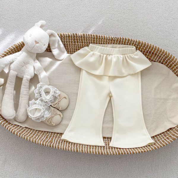 [73-120cm]女の子 ベビー レイヤード風 パンツ ナチュラル