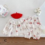 [73-100cm]カラープリント セットアップ ルームウェア - Image 4