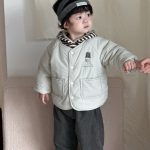 [73-110cm] 韓国風 キャラ柄 中綿アウター - Image 2