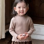 [73-100cm] 小花柄 レース ボアベスト パンツ - Image 8