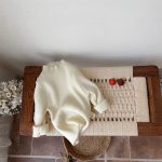 [73-100cm] ゆきだるま 刺繍 あったか カバーオール