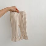 [66-100cm]リボンバーサタイルリブ フレアパンツ - Image 5