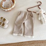 [73-100cm]フリース ワイドパンツ - Image 3