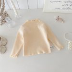 [66-100cm]ベーシック 無地 あったか ニット セーター - Image 3