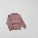 [73-110cm] あったか 無地 ニットセーター - Image 2