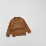 [73-110cm] あったか 無地 ニットセーター