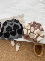 [73-110cm] ハート柄 トップス - Image 5