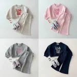 [73-120cm]英字刺しゅう セットアップ