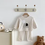 [73-110cm] 象柄 ワッフル セットアップ - Image 10