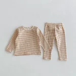 [80-130cm]チェック柄 セットアップ - Image 3