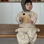 [73-110cm] カートゥーン ボア付き セットアップ - Image 13