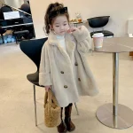 [100-150cm]ボタン付き ボアコート - Image 6