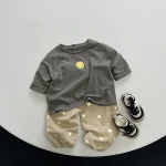 [80-130cm]カジュアル パンツ ドット 履きやすい ボトムス - Image 11