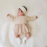 [66-90cm] ワッフル ロンパース - Image 13