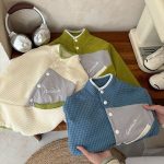 [90-170cm]トップス ワッフル カジュアル 合わせやすい トレンド - Image 4