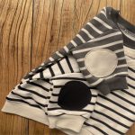 [73-100cm]ボーダー柄 トップス&レギンス セットアップ - Image 2