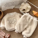 [73-110cm] 魚柄 ボア セットアップ