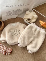 [73-110cm] 魚柄 ボア セットアップ