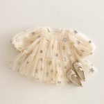 [73-120cm]ワンピース スター柄 プリンセス おしゃれ 可愛い - Image 3