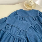 [66-120cm]ワンピース OR ロンパース ウサギ柄 デニム おしゃれ 定番 ベビー服 - Image 2