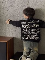 [90-140cm]アルファベットプリント ニット セーター - Image 2