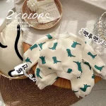 [66-90cm]恐竜プリント セットアップ - Image 3