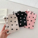 [80-130cm] ハート柄 ボア付き レギンス - Image 8