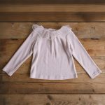 [90-150cm]インナーシャツ チュール フリル襟 トップス - Image 16