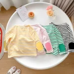 [73-110cm] ボーダー シャツ - Image 4