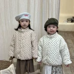 [80-150cm] 小花柄 アウター - Image 5