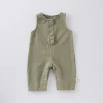 [66-100cm] シンプル サロペット OR ボーダー トップス - Image 5