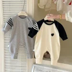 [66-90cm] ハート柄 オールインワン - Image 5