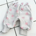 [73-120cm] 熊柄ボア パンツ - Image 6