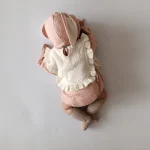 [66-100cm] スクエアフリル襟ORシンプル ロンパース - Image 4