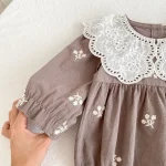 [66-130cm] レース襟 ロンパース  OR ワンピース - Image 9