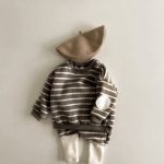 [73-100cm]ボーダー柄 トップス&レギンス セットアップ - Image 14