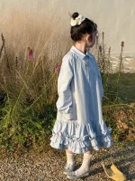 [90-150cm] フリル裾 ワンピース - Image 8