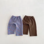 [80-130cm]セットアップ ボーダー フード付き カジュアル 子供服 - Image 4