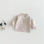 [73-110cm]シャツ チェック柄 定番 子供服 長袖 トップス - Image 7