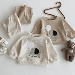 [73-110cm] 象柄 ワッフル セットアップ - Image 14