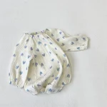 [66-90cm] ハート柄 ロンパース - Image 7