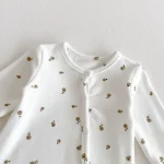 [66-90cm] 花柄 ロンパース - Image 9