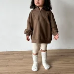 [70-120cm] ハーフジッパー パーカー - Image 5