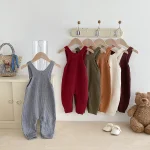 [66-100cm] シンプル ニット サロペット or インナーシャツ - Image 10