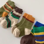 [GOODS] カラー切り替え ボーダー ソックス - Image 4