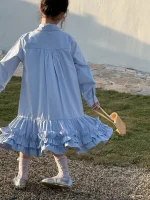 [90-150cm] フリル裾 ワンピース - Image 10